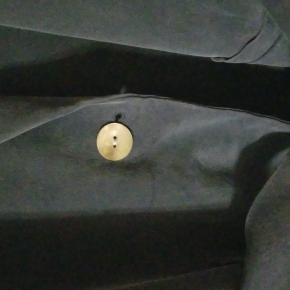 Liz Claiborne Navy Silk Blazer Size 4: A - Picture 5 of 8